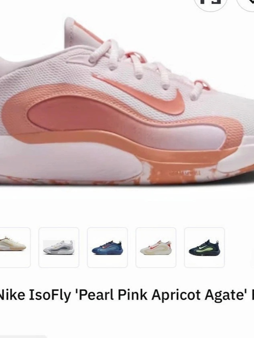 Nike IsoFly GS 'Pearl Pink Apricot Agate' Sneakers